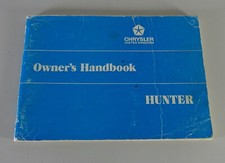 Owner´s Manual / Handbook Chrysler, Sunbeam, Rootes, Hillman Hunter from 1975