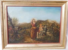 ÖLGEMÄLDE  " ZIGEUNERIN MIT