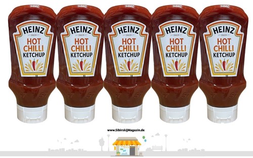 Heinz hot chilli ketchup - "hot,