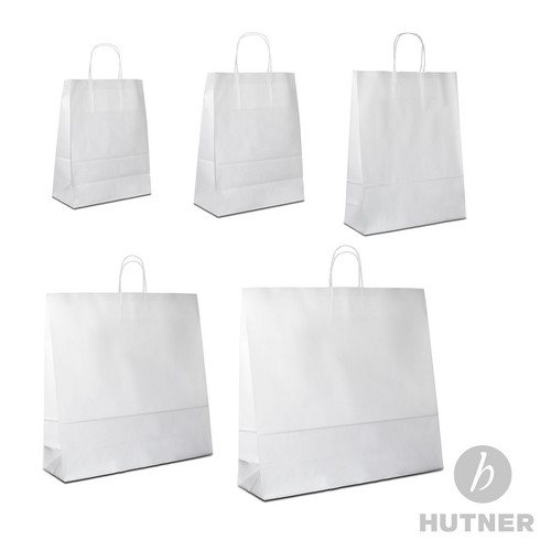 Papiertüten weiss mit