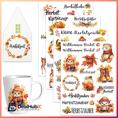 Rub sticker herbst - on, bogen