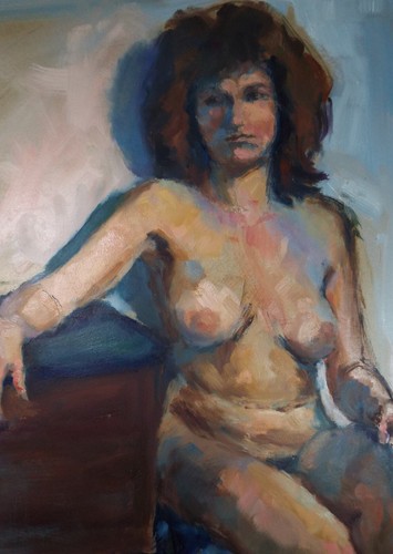 Original öl acryl porträt - &, "porträt
