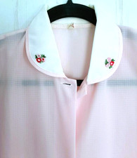 Nachthemd Damen Spitze Nacht Wäsche Kleid Negligé Girl 60er Vintage Hemdchen TOP