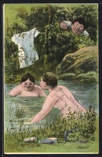 Künstler-AK O. Huber: Mann