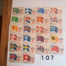 22 Stück Bierdeckel Gueuze Belle-Vue  Fahnen Belgien? Nr. 107