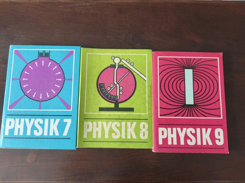 Drei ddr schulbücher physik - schulbücher,