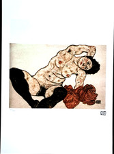 Egon Schiele -   Frauenakt  -