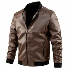 Herren lederjacke leder slim - leder,