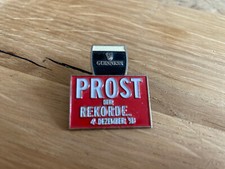 Pin Metall Anstecknadel Guinness Prost der Rekorde 4.12.98
