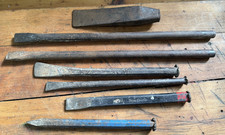 Alte große Meißel Metall Werkzeug Stein Mauer Gesamtgewicht ca. 7kg Steinmeißel