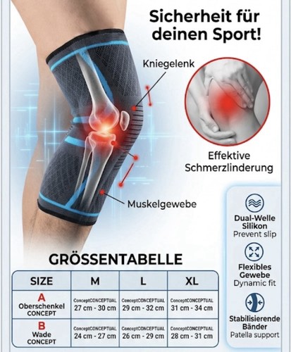 Kniebandage kompression - kompression, –