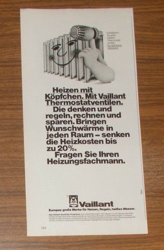 Seltene werbung vaillant - werbung,