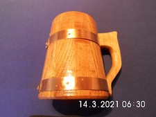 Bierkrug eichenholz humpen - eichenholz,