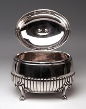 SILBER ZUCKER DOSE  ART DECO  SILVER SUGAR BOWL H.MEYEN & CO DEUTSCH BERLIN 1920