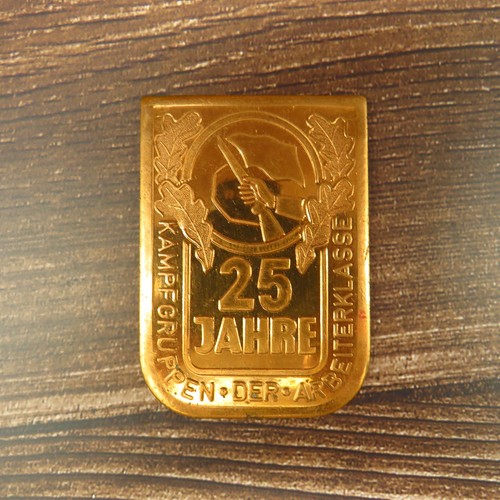 Ddr kupferplakette jahre - ddr, 25
