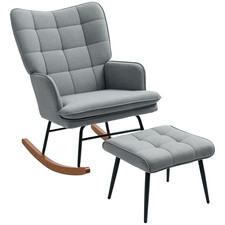 Homcom schaukelstuhl mit - homcom,