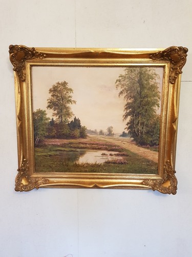 öl gemälde landschaft - gemälde, heide