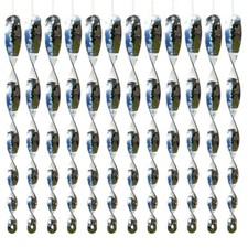 CIM Windspiel Pirouette Windspirale 29cm Silber12er Deko Vogelabwehr Baum