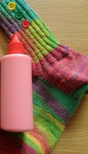 Sohlen Noppen Latex schwarz