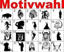 In10 Aufkleber Indianer Western Wandtattoo Auto