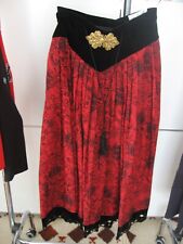 Trachten Rock  100 %Wolle warmes rot Gr. 36 -TOP