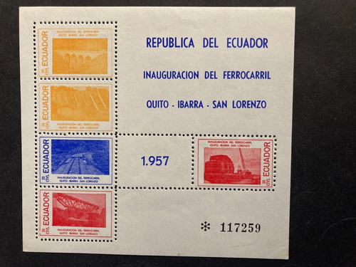 Ecuador 1957 eisenbahn - 1957,