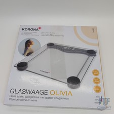 Korona 74540 Glaswaage OLIVIA | 180 kg Tragkraft, Einteilung 100 g | gu... 74540
