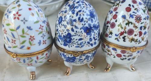 Porzellan eier schmuckdosen - eier,