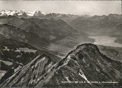 Stanserhorn fliegeraufnahme - stanserhorn,
