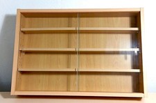 Wie neu: Glasvitrine Wand Hängevitrine Buche hell Modellvitrine 60x40   4 Fächer