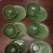 Ikea Keramik Grün 5x Tasse Mit 6x Teller "Vintage" Ikea 18004