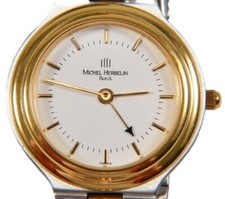 MICHEL HERBELIN PARIS ARMBANDUHR STAHL/GOLD SERVICE NEU + BOX