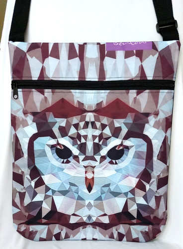 Schultertasche aus canvas - aus, mit