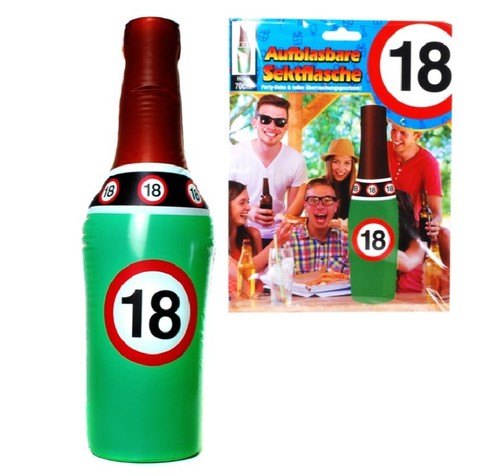 Aufblasbare sektflasche - aufblasbare,