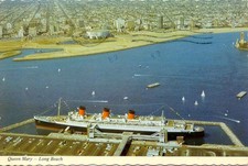 AK Queen Mary, Cunard cruise ship postcard