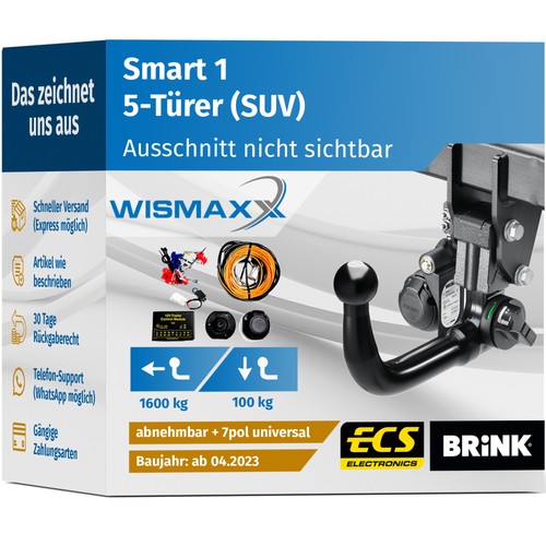 Anhängerkupplung für smart - anhÄngerkupplung, 1