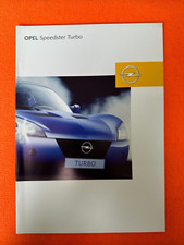 OPEL Speedster Turbo     Prospekt Brochure Depliant  Katalog 2004