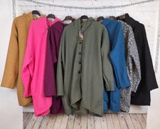 Filzmantel mit Kapuze und Eingriffstaschen – 100% Polyester, 48/50-52/54