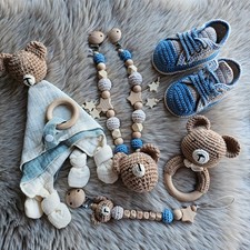 Schnullerkette Set Teddy Bär