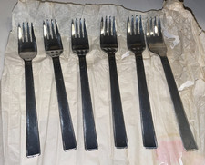 6 x Alugabeln DDR  Messer