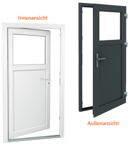Nebeneingangstür kunststoff - nebeneingangstür,