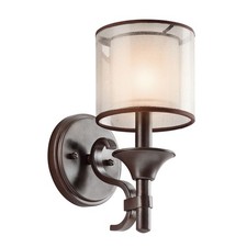 Wandlampe CANELADO in Bronze