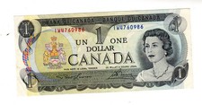 KANADA Schein 1 DOLLAR 1973