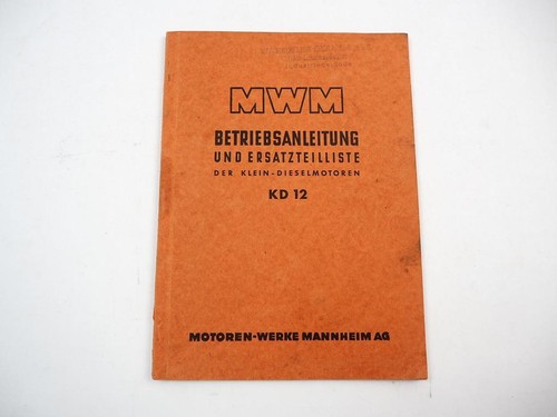Mwm kd12 dieselmotor - mwm, z