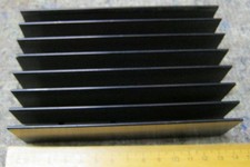 Kühlblock Kühlkörper  133x80x40mm, Alu schwarz eloxiert