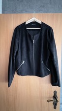 Schwarzer Kurzblouson in