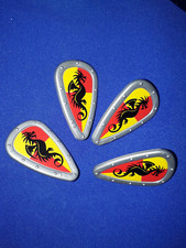 Playmobil 9076 Ritter 4 x Schilde  rot gelb silber Drachenritter Emblem Set top