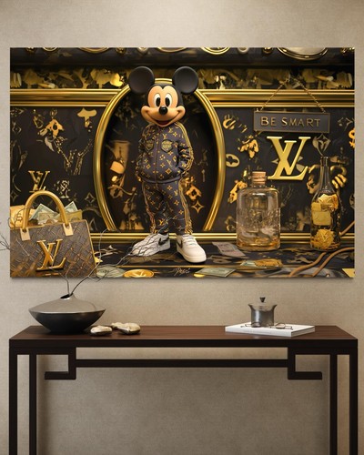 Micky maus leinwand bild - micky,
