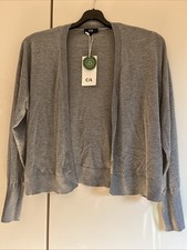 Graue Bolero-Strickjacke Gr. L