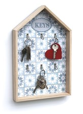 Schlüsselkasten Holz Weiß